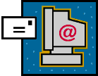 efax  message fly into email program runs in computer 