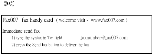 Send fax guide
